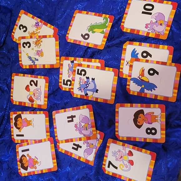 🍂3/$10 Dora the Explorer Numbers (1-10) & Colors Bilingual Flashcards complete! - Picture 3 of 13